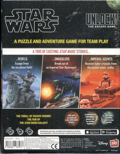 Star Wars Unlock! Cooperative Card Game, by Space Cowboys
