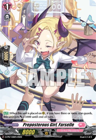 Perposterous Girl, Farselle (D-PR/136EN) [D Promo Cards]