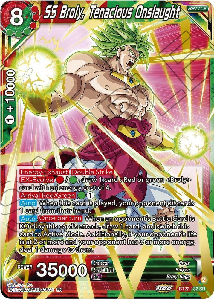 SS Broly, Tenacious Onslaught (BT22-132) [Critical Blow]