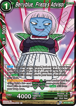 Berryblue, Frieza's Advisor (Uncommon) (BT13-080) [Supreme Rivalry]