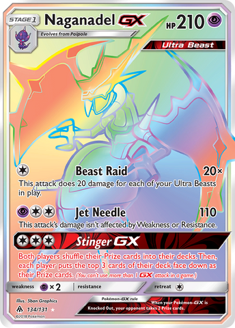 Naganadel GX (134/131) [Sun & Moon: Forbidden Light]