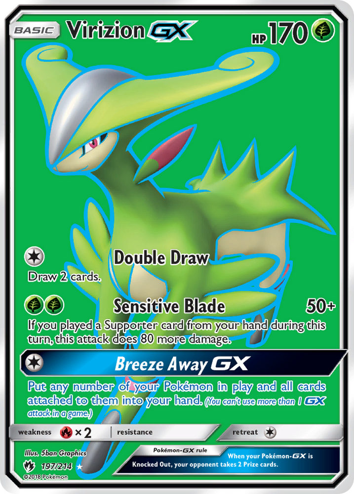 Virizion GX (197/214) [Sun & Moon: Lost Thunder]