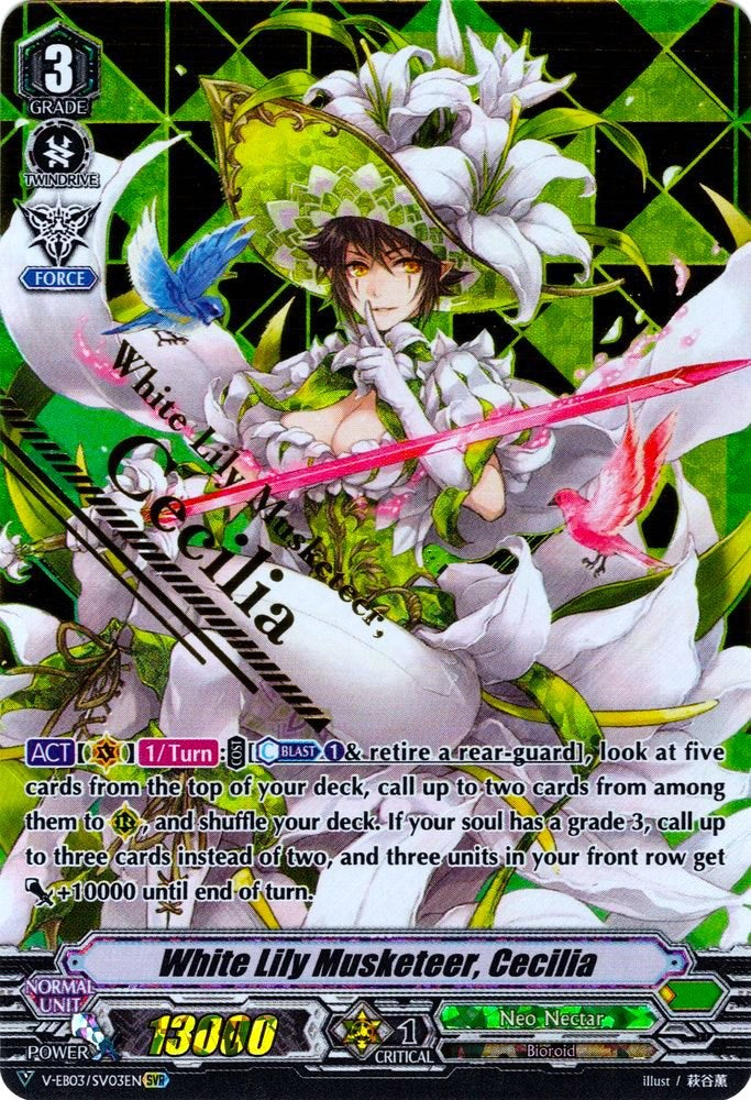 White Lily Musketeer, Cecilia (V-EB03/SV03EN) [ULTRARARE MIRACLE COLLECTION]