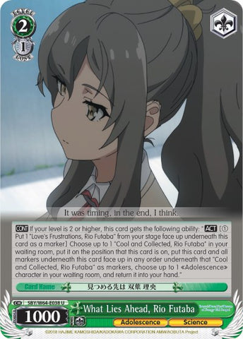 What Lies Ahead, Rio Futaba (SBY/W64-E038 U) [Rascal Does Not Dream of Bunny Girl Senpai]