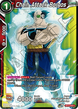 Chain Attack Borgos (Common) (BT13-009) [Supreme Rivalry]