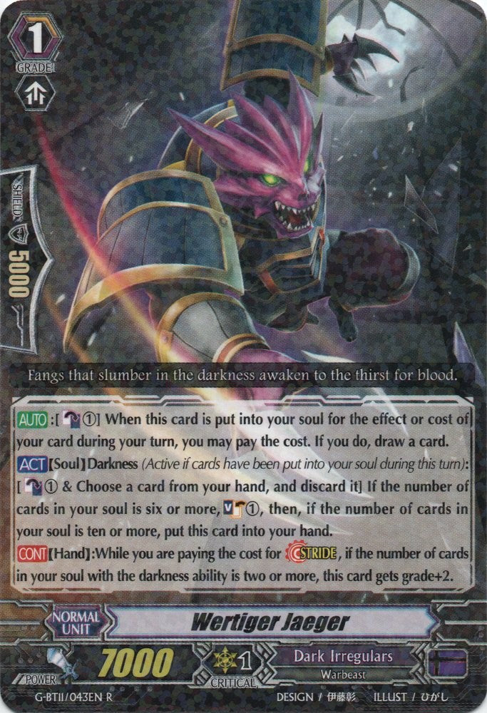 Wertiger Jaeger (G-BT11/043EN) [Demonic Advent]