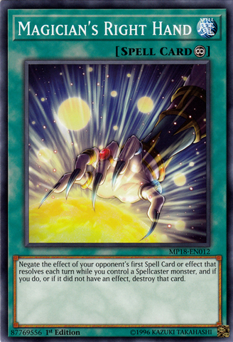 Magician's Right Hand [MP18-EN012] Common