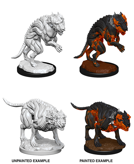 Pathfinder Deep Cuts Unpainted Miniatures: Hell Hounds