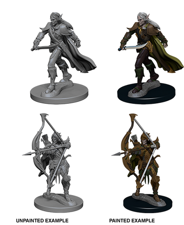 Pathfinder Deep Cuts Unpainted Miniatures: Elf Male Fighter