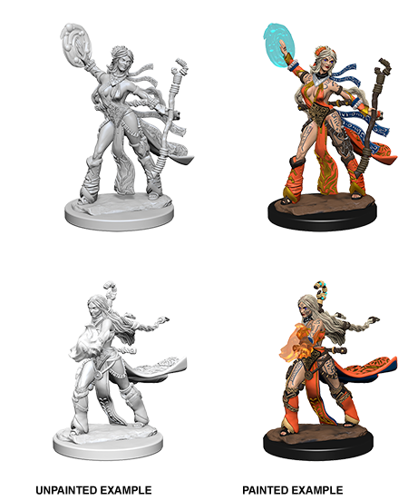 Pathfinder Deep Cuts Unpainted Minis: Human Female Sorcerer