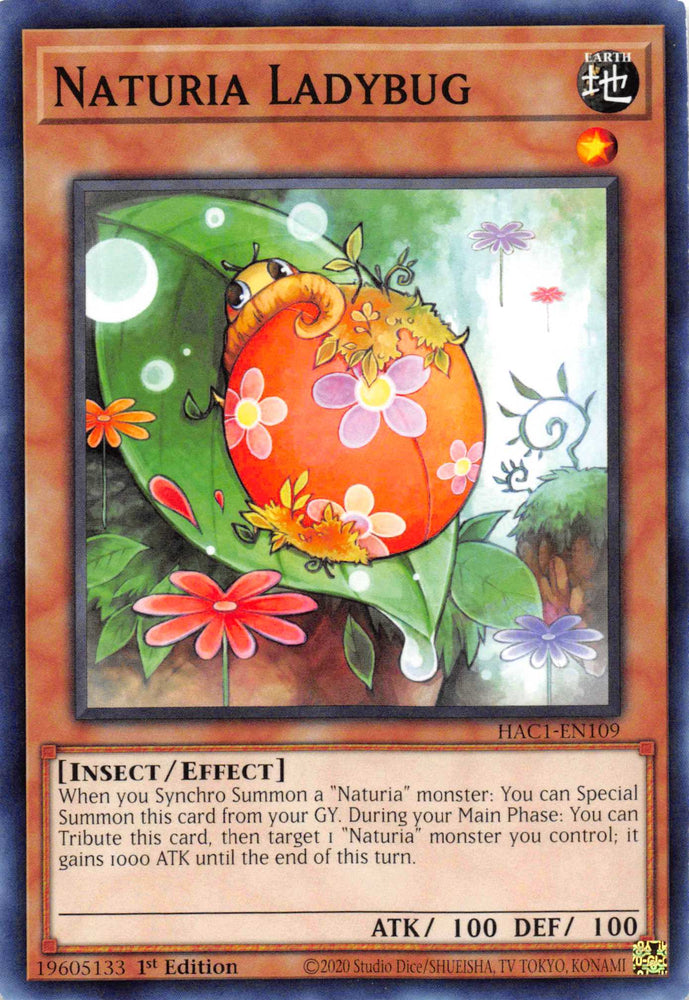 Naturia Ladybug (Duel Terminal) [HAC1-EN109] Parallel Rare