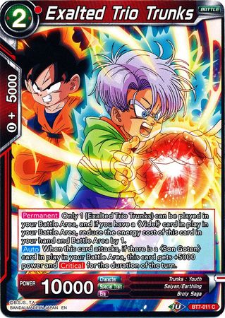 Exalted Trio Trunks (BT7-011) [Assault of the Saiyans]