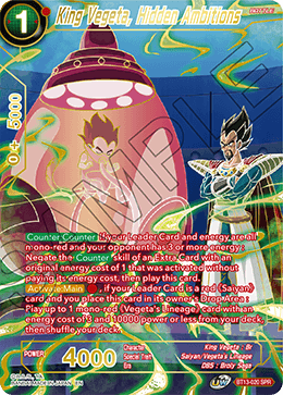 King Vegeta, Hidden Ambitions (Special Rare) (BT13-020) [Supreme Rivalry]