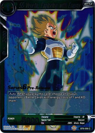 SS Vegeta, Exploding with Energy (BT6-056_PR) [Destroyer Kings Prerelease Promos]