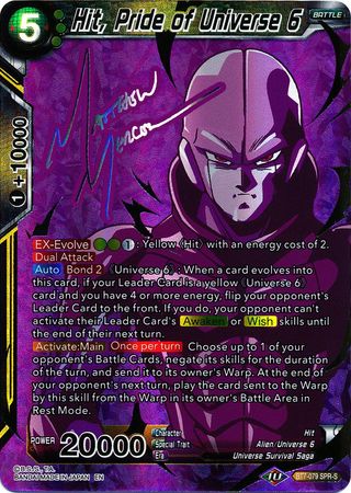 Hit, Pride of Universe 6 (SPR Signature) (BT7-079) [Assault of the Saiyans]