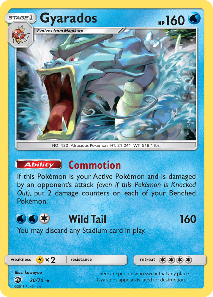 Gyarados (20/70) [Sun & Moon: Dragon Majesty]