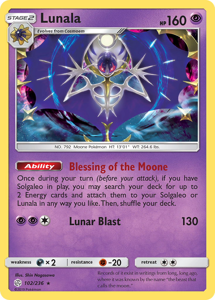 Lunala GX with Solgaleo GX name on it : r/pokemoncards